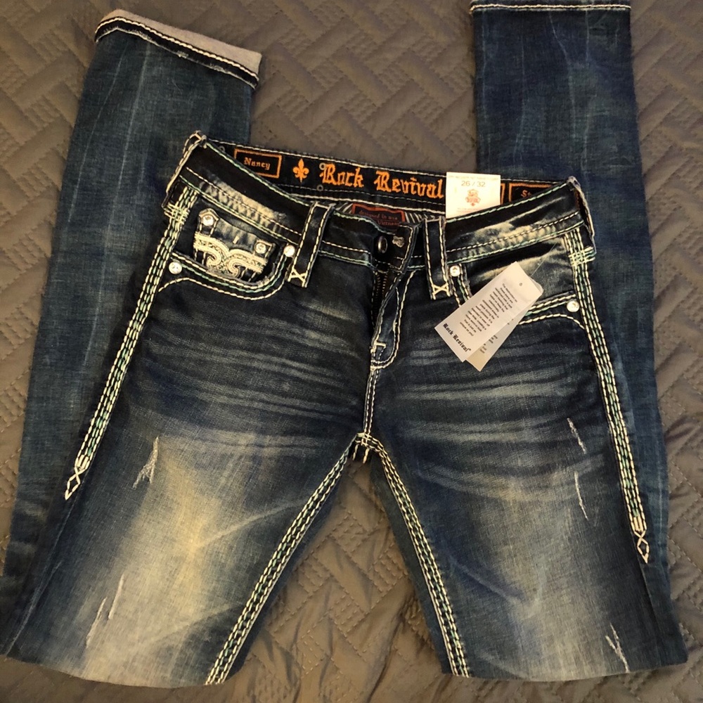New Rock Revival Jeans Nancy Straight leg